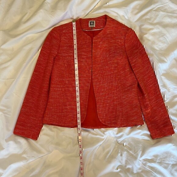 Anne Klein Blazer - Orange Size 2 - Picture 6 of 9